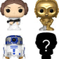 Funko Bitty POP : Star Wars Princesse Leia - R2-D2, C-3PO et figurine mystère