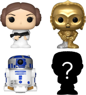 Funko Bitty POP : Star Wars Princesse Leia - R2-D2, C-3PO et figurine mystère