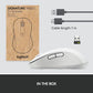 Souris sans fil Bluetooth Logitech Signature M650 L pour les entreprises, blanc cassé