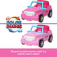 Coffret de jeu interactif Mini Barbie Land (5 pièces) avec poupée de 3,8 cm