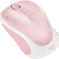 Logitech M350 Design Collection Wireless Mouse | Rose Splash | Compact | Nano Receiver | 12-Month Battery