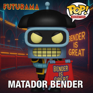 Funko Pop! Matador Bender | Futurama Animation Vinyl Collectible Figure