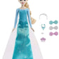 Elsa Disney Frozen Getting Ready Fashion Doll | Removable Skirt & Cape | 9 Accessories