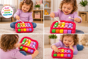 Big Daddy Mini Piano Xylophone | Mallet & Finger Play | Toddler Musical Toy