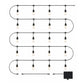 Artika Eclipse Outdoor Solar String Lights | 20 LED Bulbs | 12.8m | Solar & USB-C | Remote Control