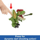 Jurassic World Fierce Launchin' Dilophosaurus Figure | Dart Projectile Action | 8" | Ages 4+