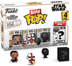 Funko Bitty Pop! Moff Gideon, Incinerator Stormtrooper & Dark Trooper 4-Pack | Star Wars The Mandalorian + Mystery Figure