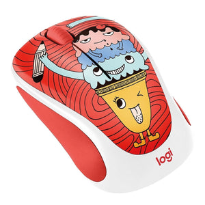 Logitech M317 Party Collection Wireless Mouse | Triple Scoop Ice Cream Doodle | Compact | Nano Receiver