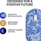 Souris sans fil Logitech M340, clics silencieux, motif floral bleu