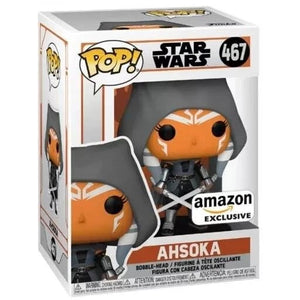 Funko Pop! Star Wars : The Mandalorian Ahsoka à capuche (Exclusivité Amazon)