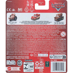 Disney Pixar Cars Mini Racers 3-Pack | Tractor, Muddy Lightning McQueen & Mater Die-Cast Vehicles