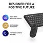 Logitech Pebble Keys 2 K380s & Pebble Mouse 2 M350s | Slim Bluetooth Combo | Multi-Device | US Layout