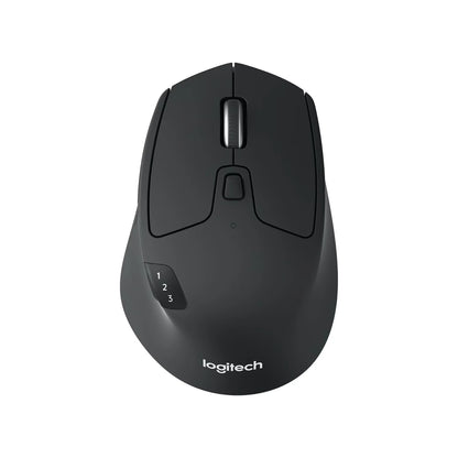 Logitech M720 Triathlon Multi-Device Wireless Mouse | Hyper-Fast Scroll | Bluetooth & Unifying | Logitech Flow | Black