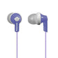 Panasonic RP-TCM125 ErgoFit In-Ear Earbuds | Built-In Mic & Call Controller | 9mm Driver | Purple