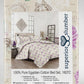 Blush Peony Luxury Double Size Duvet Bedding Cover Set – Egyptian cotton – 2 Pillowcases